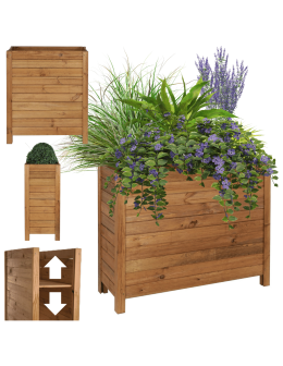 Skrzynia donica doniczka WYSOKA ziołownik REGULOWANE DNO 72,5x88x30cm EKO