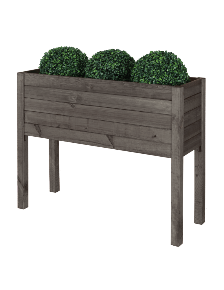 Duże Donice Drewniane Ogrodowe - Skrzynia donica doniczka na nogach ziołownik REGULOWANE DNO 72,5x88x30cm EKO - product b2b.wamar.biz 2