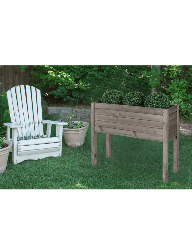 Duże Donice Drewniane Ogrodowe - Skrzynia donica doniczka na nogach ziołownik REGULOWANE DNO 72,5x88x30cm EKO - product b2b.wamar.biz 5