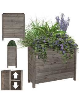 Skrzynia donica doniczka WYSOKA ziołownik REGULOWANE DNO 72,5x88x30cm EKO