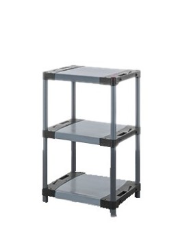 Stojak plastikowy do piwnicy regał z tworzywa 98x50x46 cm 97%RECYKLING ECO - product 2