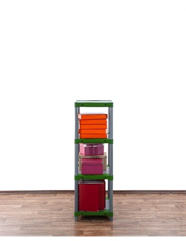 Regały z plastiku- tworzywa - Stojak plastikowy garażowy regał z tworzywa 138x50x46 cm 97%RECYKLING ECO - produkt 6