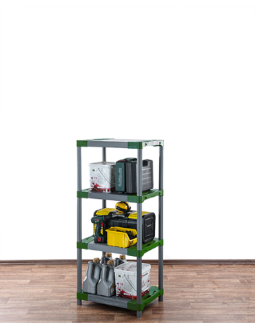 Regały z plastiku- tworzywa - Stojak plastikowy garażowy regał z tworzywa 138x50x46 cm 97%RECYKLING ECO - produkt 7