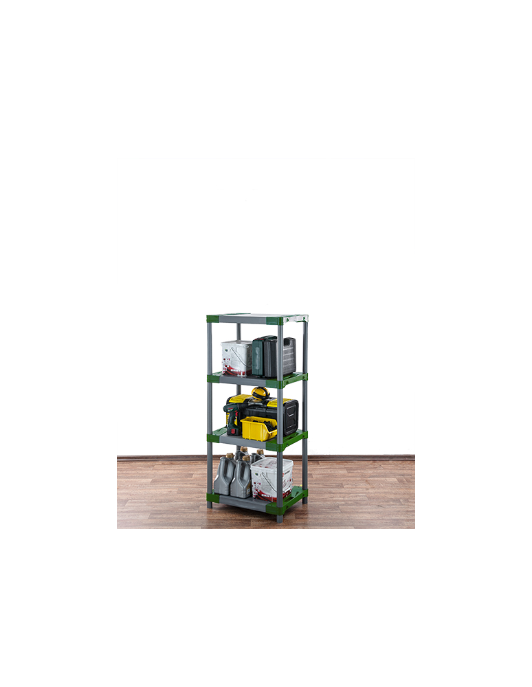 Regały z plastiku- tworzywa - Stojak plastikowy garażowy regał z tworzywa 138x50x46 cm 97%RECYKLING ECO - produkt b2b.wamar.biz 7