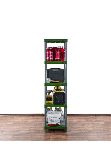 Regały z plastiku- tworzywa - Stojak z tworzywa plastikowy do piwnicy 180x50x46 ECO WODOODPORNY SOLIDNY - product 6