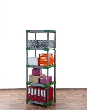 Regały z plastiku- tworzywa - Stojak z tworzywa plastikowy do piwnicy 180x50x46 ECO WODOODPORNY SOLIDNY - product 7