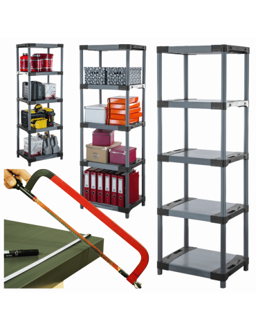 Stojak z tworzywa plastikowy do piwnicy 180x50x46 ECO WODOODPORNY TRWAŁY