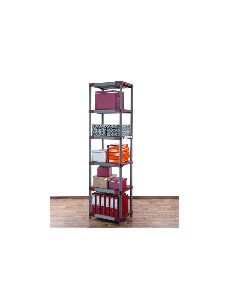 Regały z plastiku- tworzywa - Regał z plastiku tworzywa do piwnicy 222x50x46 cm ECO WODOODPORNY MODUŁOWY - product b2b.wamar.biz 5