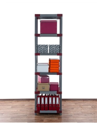 Regały z plastiku- tworzywa - Regał z plastiku tworzywa do piwnicy 222x50x46 cm ECO WODOODPORNY MODUŁOWY - product 6