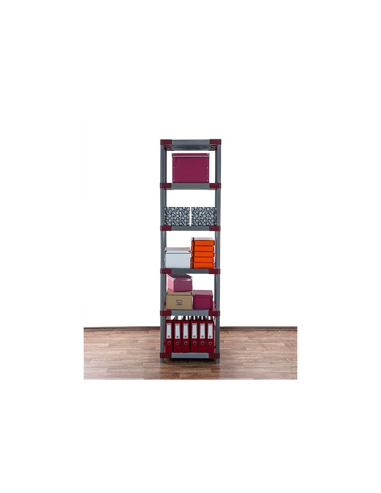 Regały z plastiku- tworzywa - Regał z plastiku tworzywa do piwnicy 222x50x46 cm ECO WODOODPORNY MODUŁOWY - product b2b.wamar.biz 6