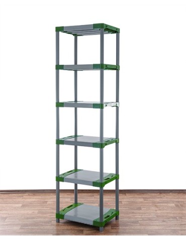 Regały z plastiku- tworzywa - Stojak z plastiku tworzywa do piwnicy 222x50x46 cm ECO WODOODPORNY MODUŁOWY - product 3