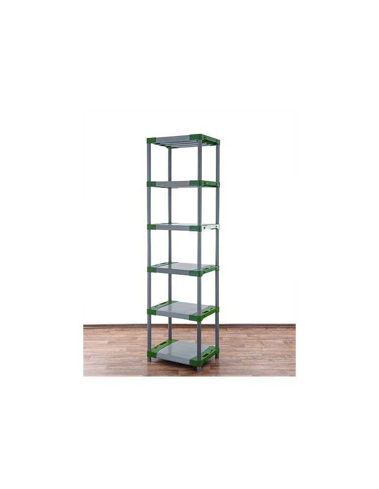 Regały z plastiku- tworzywa - Stojak z plastiku tworzywa do piwnicy 222x50x46 cm ECO WODOODPORNY MODUŁOWY - product b2b.wamar.biz 3