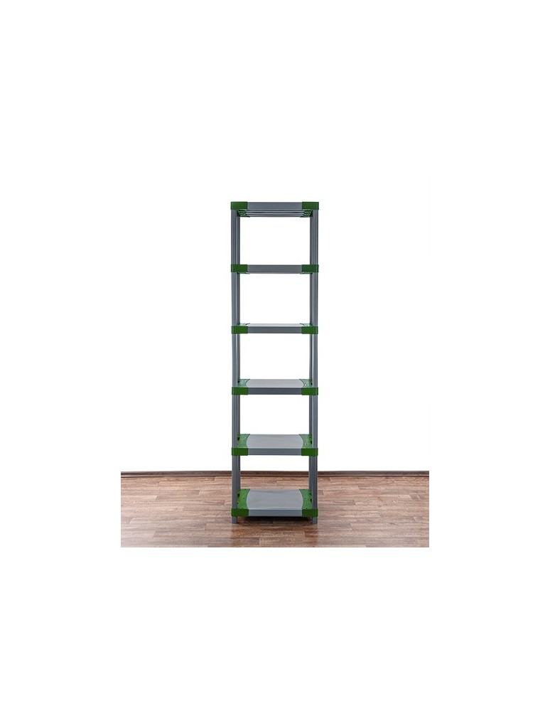 Regały z plastiku- tworzywa - Stojak z plastiku tworzywa do piwnicy 222x50x46 cm ECO WODOODPORNY MODUŁOWY - product b2b.wamar.biz 4