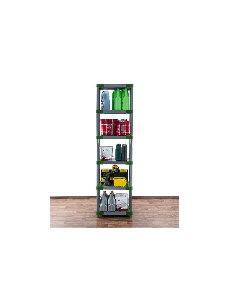 Regały z plastiku- tworzywa - Stojak z plastiku tworzywa do piwnicy 222x50x46 cm ECO WODOODPORNY MODUŁOWY - product b2b.wamar.biz 6