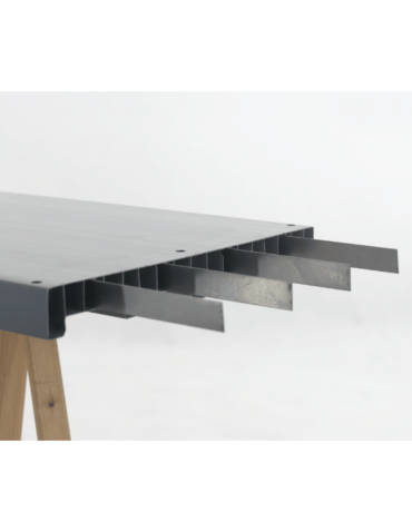 Regały z plastiku- tworzywa - Stojak z plastiku tworzywa do piwnicy 222x50x46 cm ECO WODOODPORNY MODUŁOWY - product 11