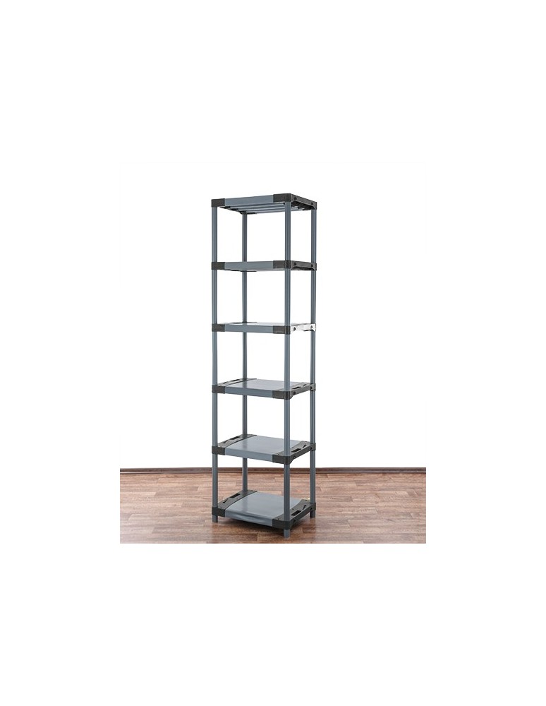 Regały z plastiku- tworzywa - Stojak z plastiku tworzywa do piwnicy 222x50x46 cm ECO WODOODPORNY MODUŁOWY - product b2b.wamar.biz 3