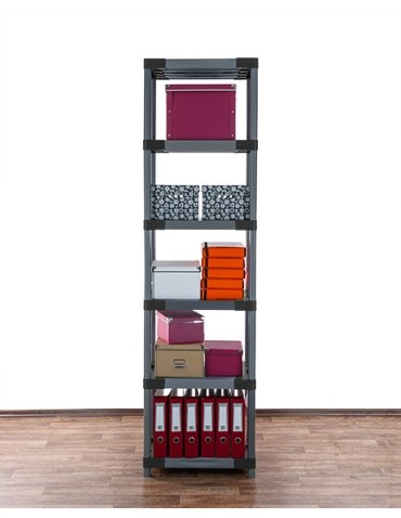 Regały z plastiku- tworzywa - Stojak z plastiku tworzywa do piwnicy 222x50x46 cm ECO WODOODPORNY MODUŁOWY - product 6