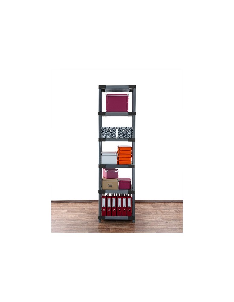 Regały z plastiku- tworzywa - Stojak z plastiku tworzywa do piwnicy 222x50x46 cm ECO WODOODPORNY MODUŁOWY - product b2b.wamar.biz 6