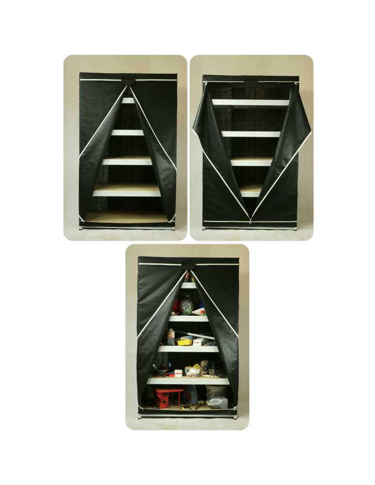 Regały z plastiku- tworzywa - Regał plastikowy do piwnicy regał WZMOCNIONY 98x50x46 cm 97%RECYKLING ECO - product b2b.wamar.biz 12