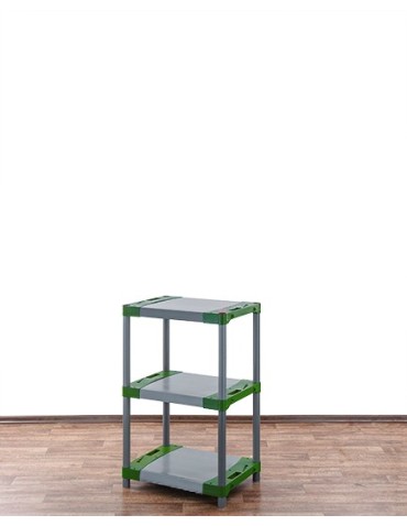 Regały z plastiku- tworzywa - Stojak plastikowy do piwnicy regał WZMOCNIONY 98x50x46 cm 97%RECYKLING ECO - product 3