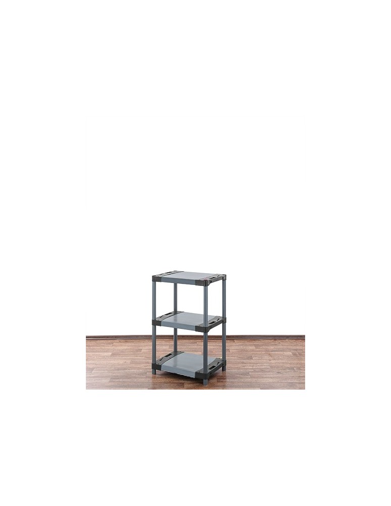 Regały z plastiku- tworzywa - Stojak plastikowy do piwnicy regał WZMOCNIONY 98x50x46 cm 97%RECYKLING ECO - product b2b.wamar.biz 3