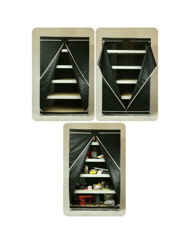 Regały z plastiku- tworzywa - Stojak plastikowy do piwnicy regał WZMOCNIONY 98x50x46 cm 97%RECYKLING ECO - product 12