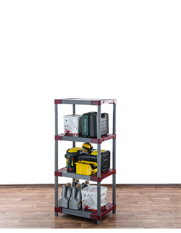 Regały z plastiku- tworzywa - Regał plastikowy WZMOCNIONY regał z tworzywa 138x50x46 cm 97%RECYKLING ECO - product 5