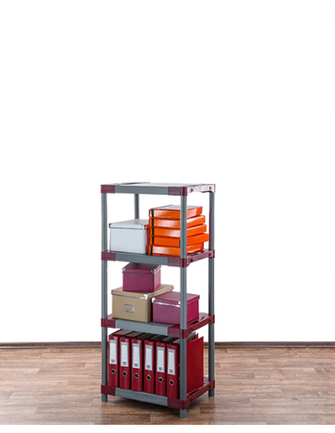 Regały z plastiku- tworzywa - Regał plastikowy WZMOCNIONY regał z tworzywa 138x50x46 cm 97%RECYKLING ECO - product 7