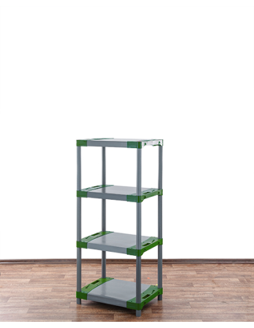 Regały z plastiku- tworzywa - Stojak plastikowy WZMOCNIONY regał z tworzywa 138x50x46 cm 97%RECYKLING ECO - product 3