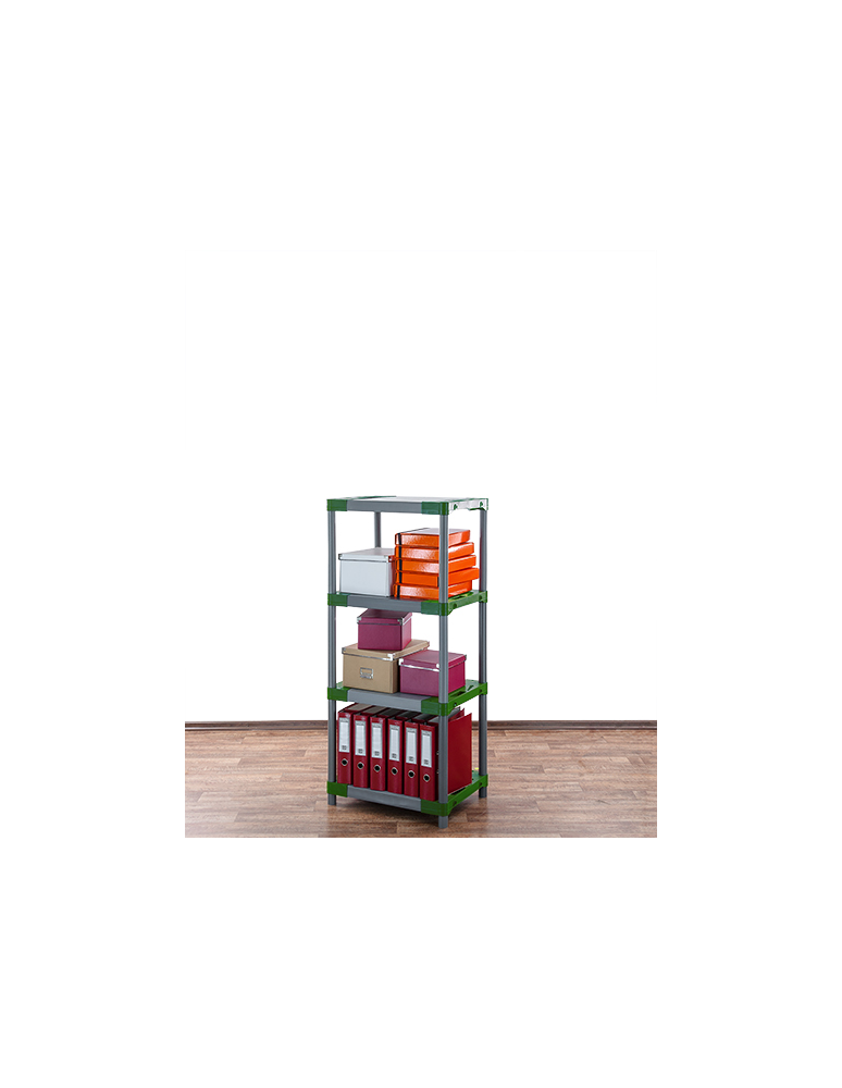 Regały z plastiku- tworzywa - Stojak plastikowy WZMOCNIONY regał z tworzywa 138x50x46 cm 97%RECYKLING ECO - product b2b.wamar.biz 5