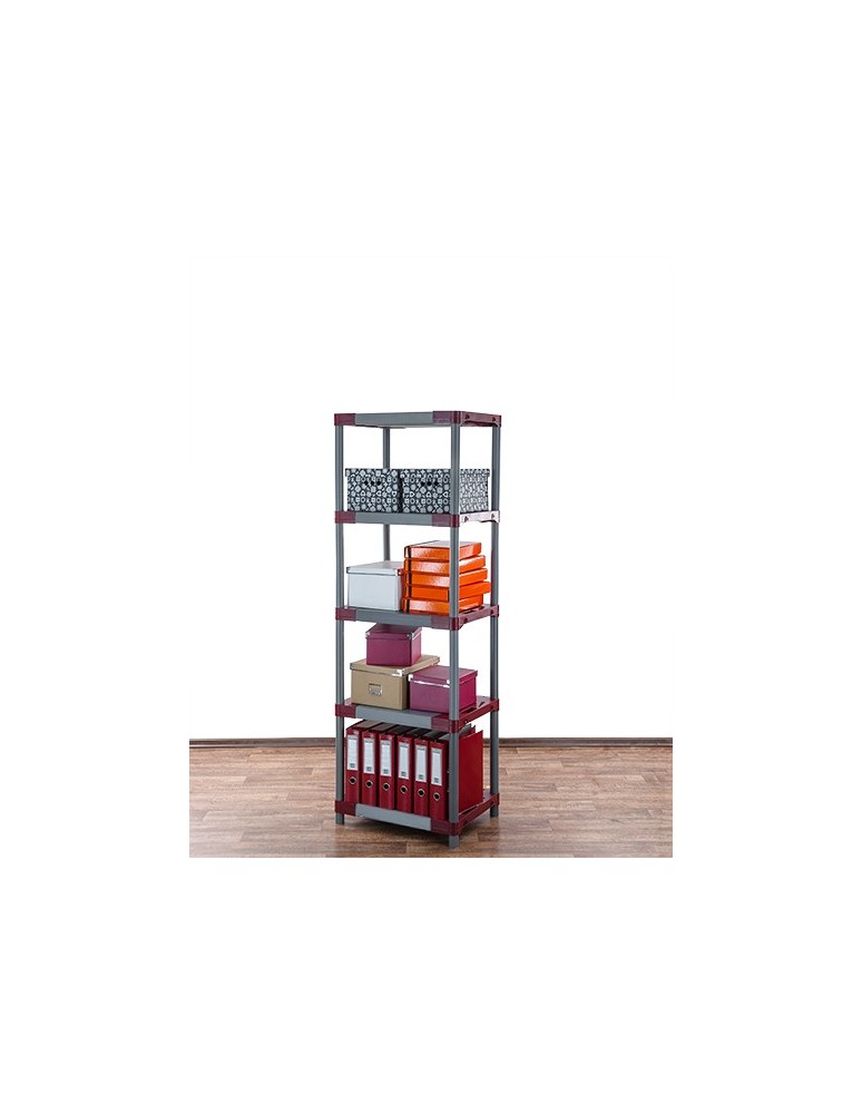 Regały z plastiku- tworzywa - Regał z tworzywa plastikowy do piwnicy 180x50x46 ECO WZMOCNIONY SOLIDNY - product b2b.wamar.biz 5