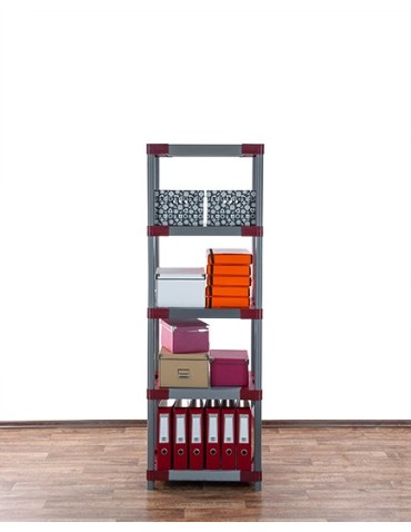 Regały z plastiku- tworzywa - Regał z tworzywa plastikowy do piwnicy 180x50x46 ECO WZMOCNIONY SOLIDNY - product 6