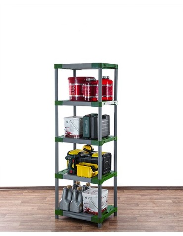 Regały z plastiku- tworzywa - Stojak z tworzywa plastikowy do piwnicy 180x50x46 ECO WZMOCNIONY SOLIDNY - product 5