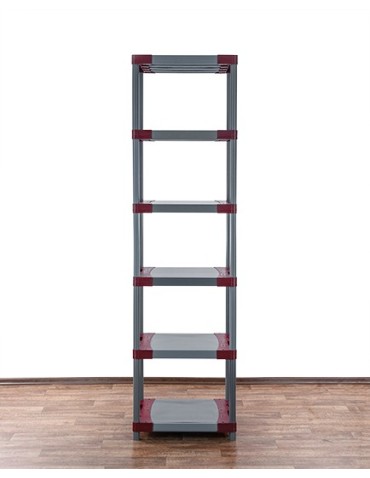 Regały z plastiku- tworzywa - Regał z plastiku tworzywa WZMOCNIONY 222x50x46 cm ECO WODOODPORNY MODUŁOWY - product 3