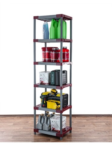 Regały z plastiku- tworzywa - Regał z plastiku tworzywa WZMOCNIONY 222x50x46 cm ECO WODOODPORNY MODUŁOWY - product 7