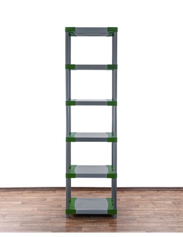 Regały z plastiku- tworzywa - Stojak z plastiku tworzywa WZMOCNIONY 222x50x46 cm ECO WODOODPORNY MODUŁOWY - product 4