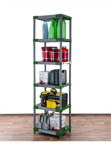 Regały z plastiku- tworzywa - Stojak z plastiku tworzywa WZMOCNIONY 222x50x46 cm ECO WODOODPORNY MODUŁOWY - product 5