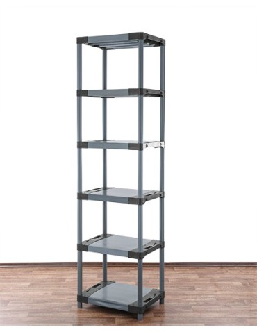 Regały z plastiku- tworzywa - Stojak z plastiku tworzywa WZMOCNIONY 222x50x46 cm ECO WODOODPORNY MODUŁOWY - product 3