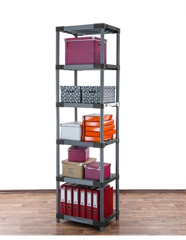 Regały z plastiku- tworzywa - Stojak z plastiku tworzywa WZMOCNIONY 222x50x46 cm ECO WODOODPORNY MODUŁOWY - product 5