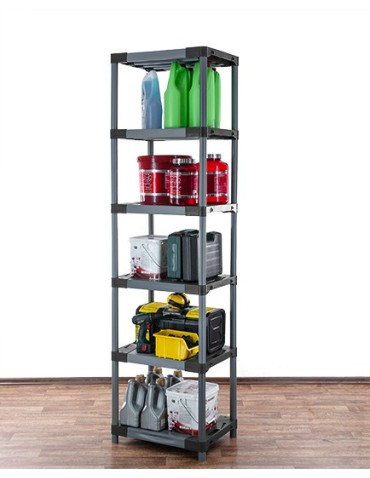 Regały z plastiku- tworzywa - Stojak z plastiku tworzywa WZMOCNIONY 222x50x46 cm ECO WODOODPORNY MODUŁOWY - product 7