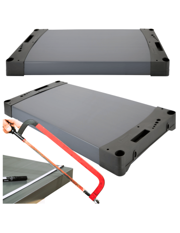 Półka do regału plastikowego JUPITER 50x46cm blat boki ECO 97% recykling