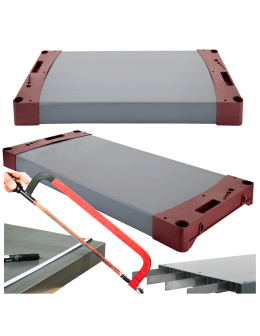 Półka do regału plastikowego TYTAN 50x46cm blat boki ECO 97% recykling