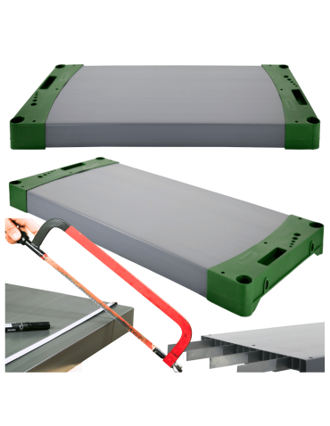 Półka do regału plastikowego TYTAN 50x46cm blat boki ECO 97% recykling