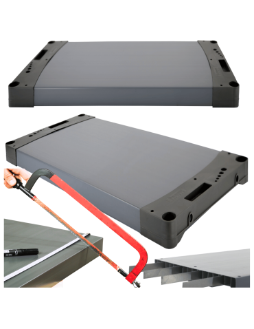 Półka do regału plastikowego TYTAN 50x46cm blat boki ECO 97% recykling