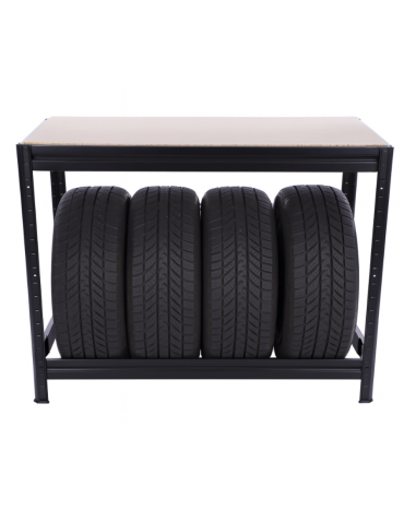 Regały na opony (półka) - Stojak na opony regał na koła OBROTOWE ROLKI 87X120X60 cm SOLIDNY POLSKI - product 6