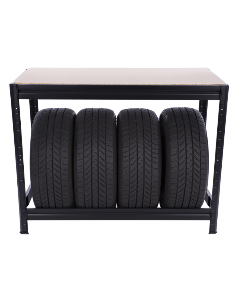 Regały na opony (półka) - Stojak na opony regał na koła OBROTOWE ROLKI 87X120X60 cm SOLIDNY POLSKI - product b2b.wamar.biz 6