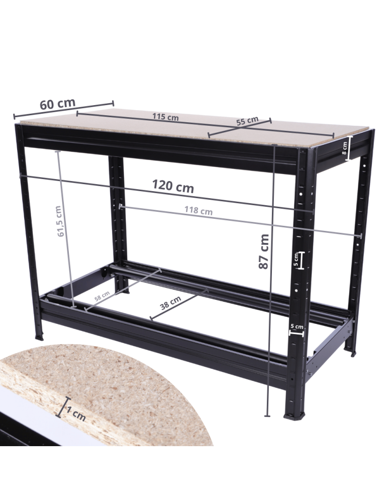 Regały na opony (półka) - Stojak na opony regał na koła OBROTOWE ROLKI 87X120X60 cm SOLIDNY POLSKI - product b2b.wamar.biz 7