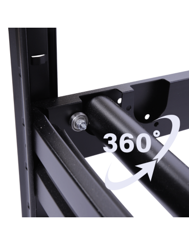 Regały na opony (półka) - Stojak na opony regał na koła OBROTOWE ROLKI 87X120X60 cm SOLIDNY POLSKI - product 11