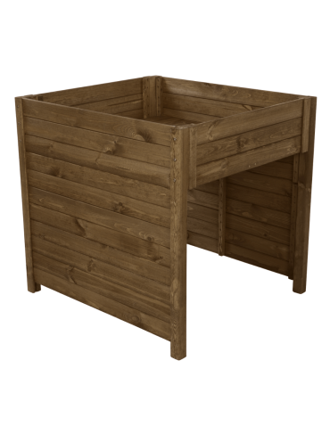 GARAŻ DLA ROBOTA KOSZĄCEGO zadaszenie dla kosiarki DREWNIANY 2W1 DONICA ECO - product 2