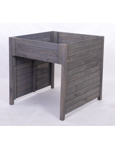 Garaż do kosiarki - GARAŻ DLA ROBOTA KOSZĄCEGO zadaszenie dla kosiarki DREWNIANY 2W1 DONICA ECO - product 4